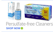 Persulfate-Free Retainer Cleaners